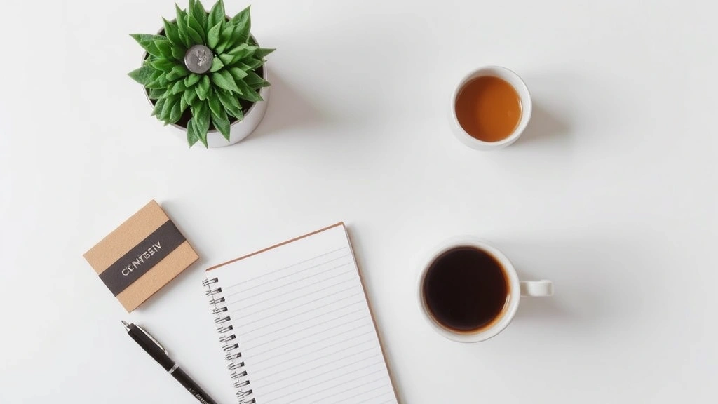 how to compare ai search optimization tools -
clean desk with notebook and coffee
