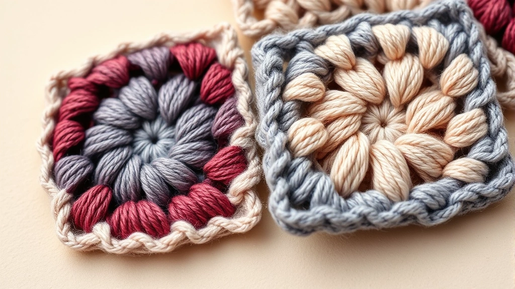 how to connect granny squares -
photorealistic close-up macro photography of a perfectly executed seam where tw