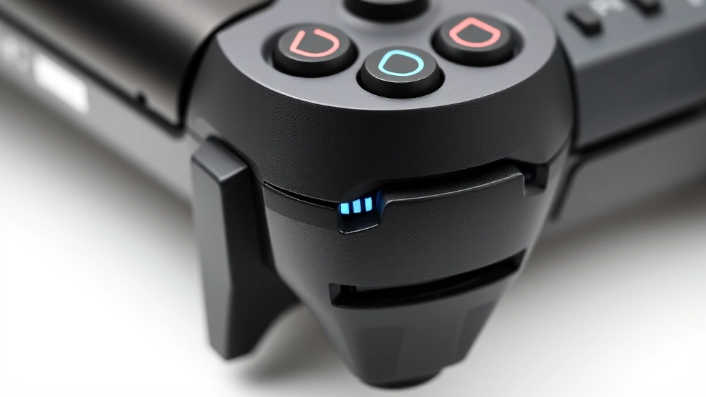how to connect ps4 controller to pc -
Photorealistic close-up macro shot of PS4 controller’s USB micro port and