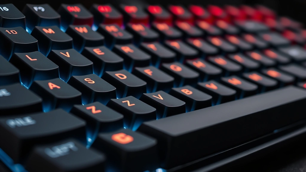 how to control the spotlight on the police helicopter lspdfr -
Photorealistic close-up macro shot of a gaming keyboard showing highlighted LSP