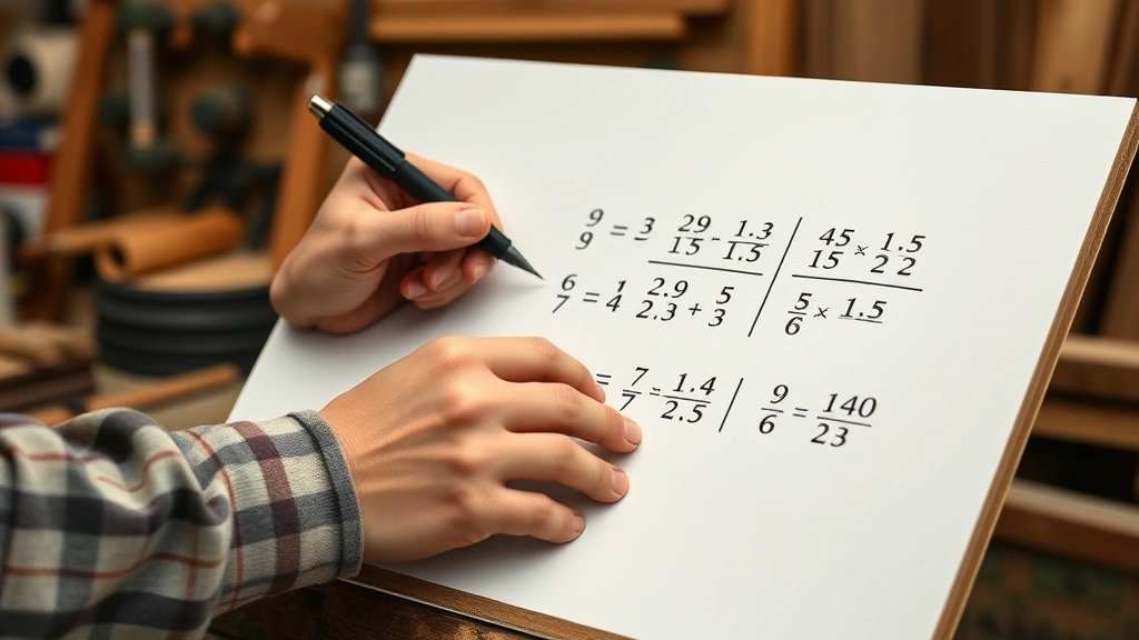 how to convert decimals to fractions -
Photorealistic hands of a craftsperson writing decimal to fraction conversions 