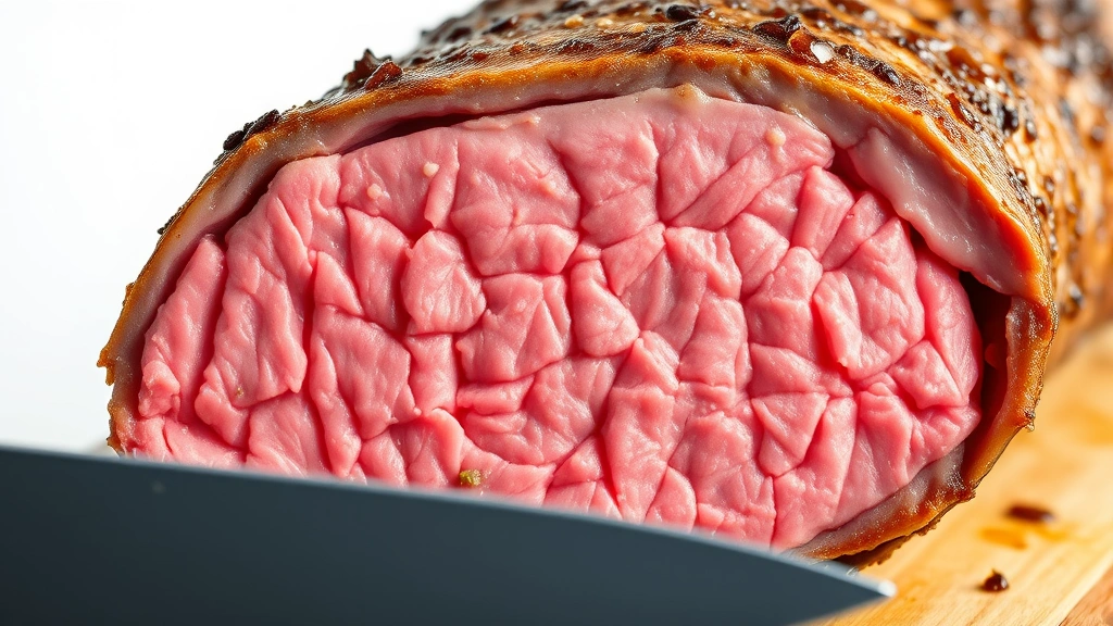 how to cook a sirloin tip roast -
photorealistic close-up, macro photography, sharp focus, no text, isolated on c