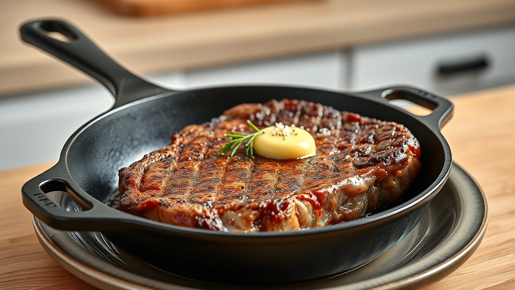 how to cook a steak in a cast iron skillet tutorial photo 0