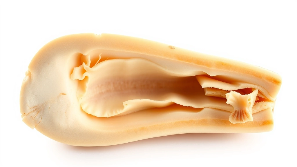 how to cook bone marrow -
Photorealistic close-up macro photography of cross-section of fresh beef marrow