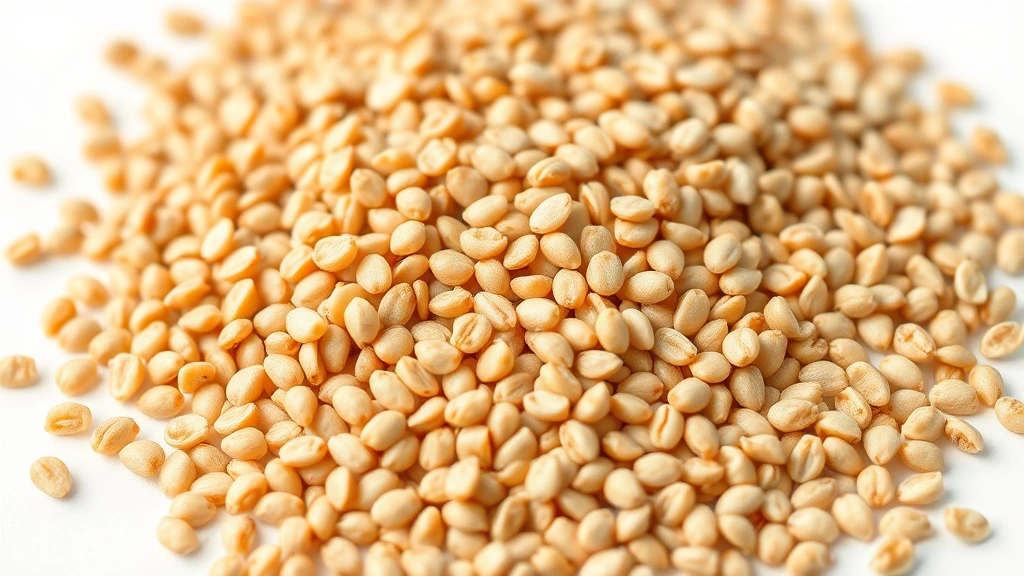 how to cook buckwheat -
photorealistic close-up macro photography of individual cooked buckwheat groats