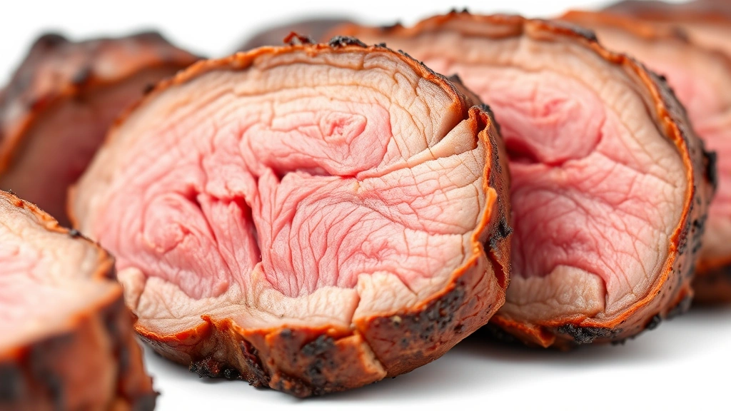 how to cook carne asada -
Photorealistic close-up macro photography of sliced carne asada showing the mea