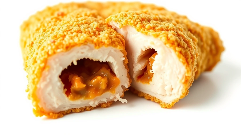 how to cook chicken tenders -
Photorealistic close-up macro photography of a perfectly cooked chicken tender