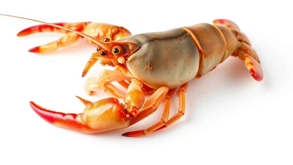 how to cook crawfish -
Photorealistic close-up macro photography of a split raw crawfish showing the t